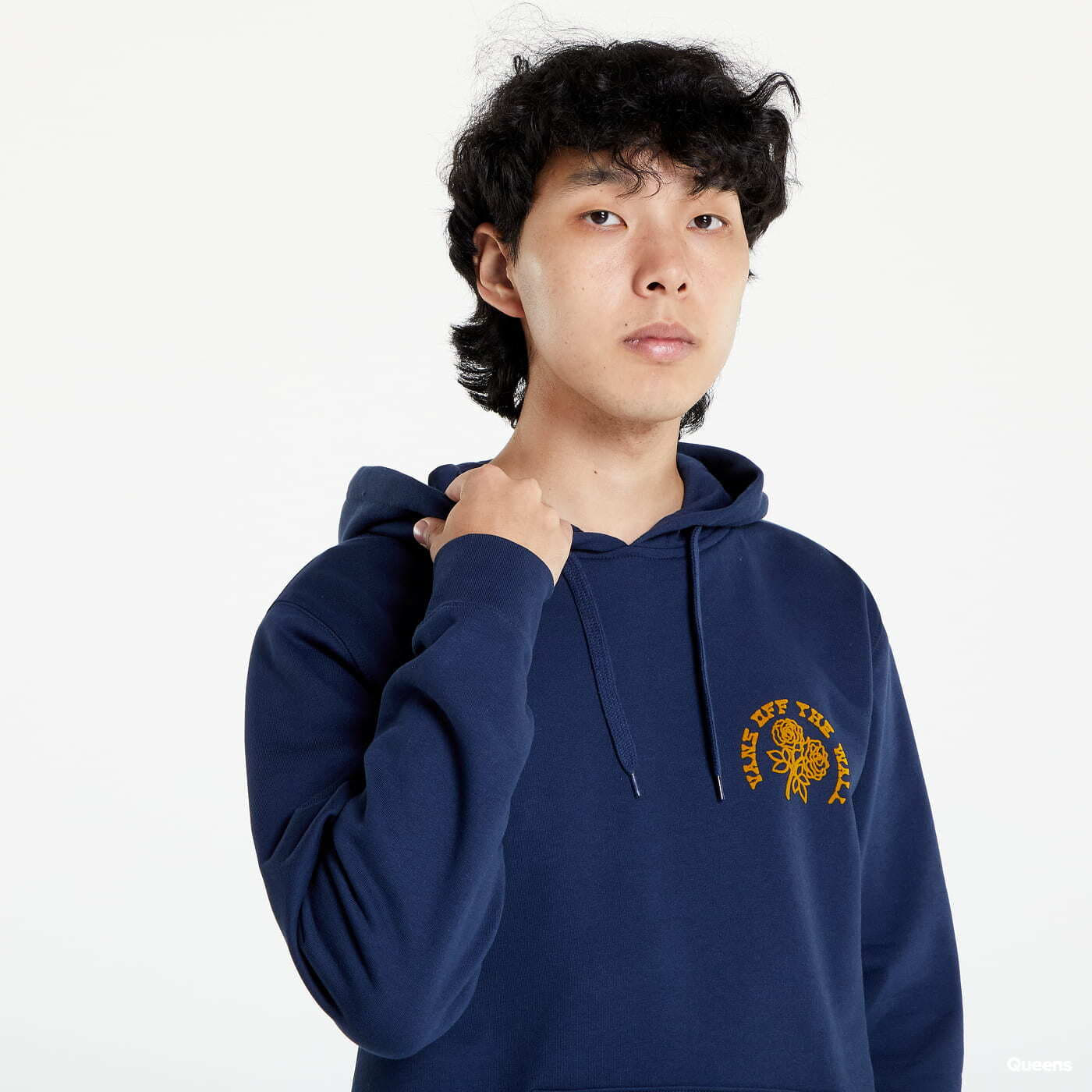 Hoodies and sweatshirts Vans Roses and Butterflies Pullover Hoodie Navy Queens