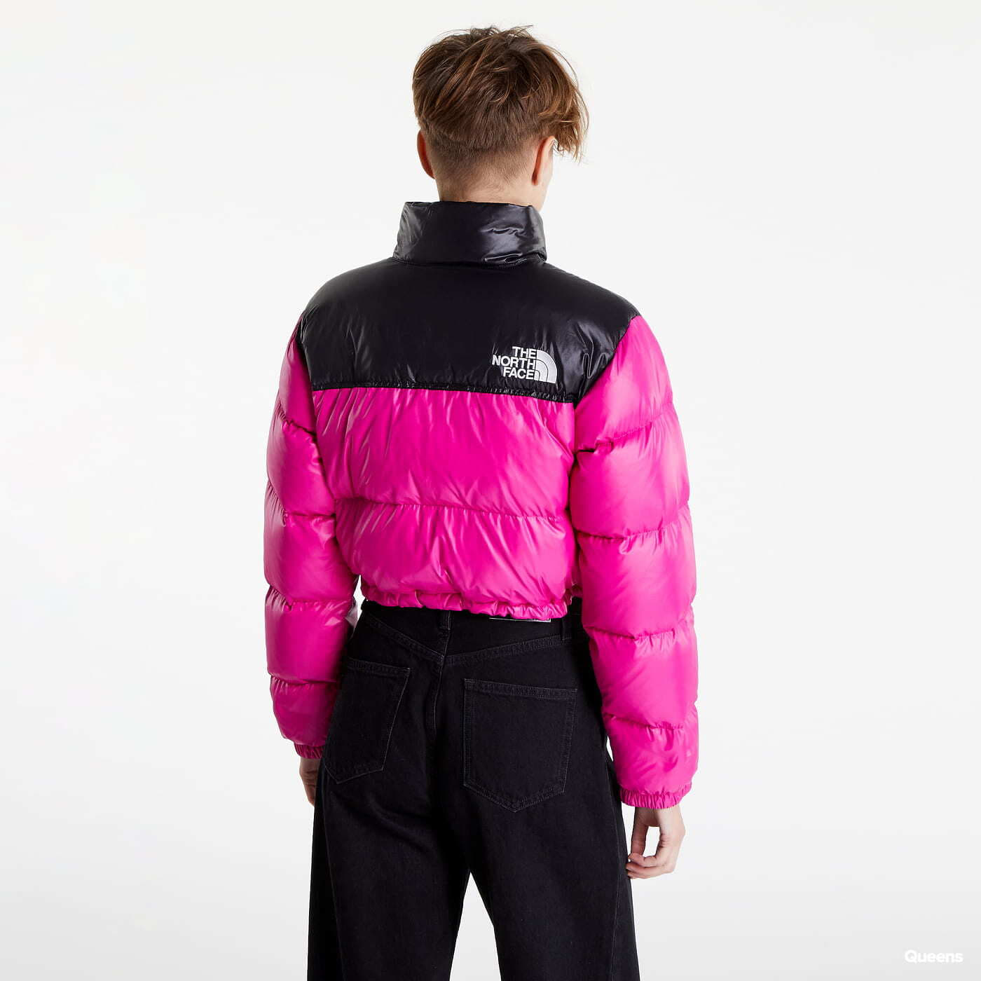 Jackets The North Face Nuptse Short Jacket Fuschia Pink Queens