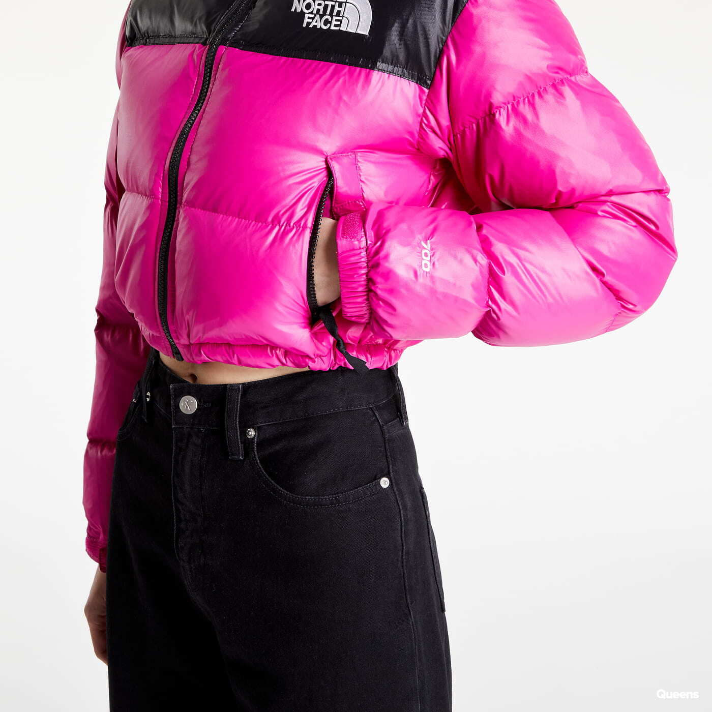 Kurtki The North Face Nuptse Short Jacket Fuschia Pink