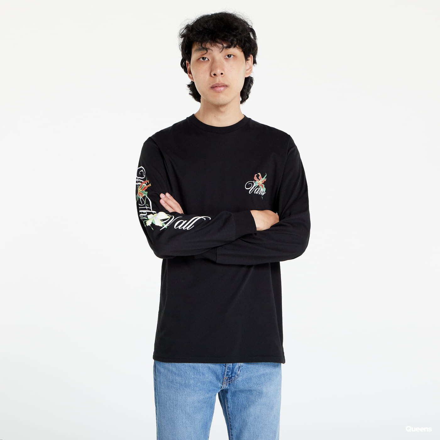 T-shirts Vans Fatal Floral Ls T-shirt Černé