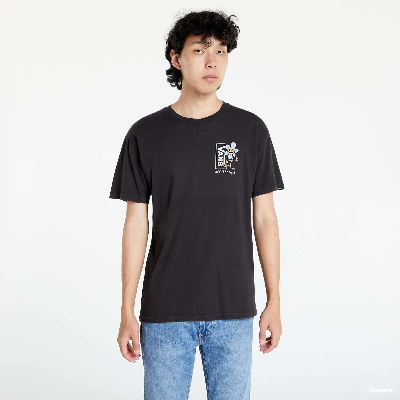 Tričká Vans Trippy Grin Floral SS T-Shirt Černé