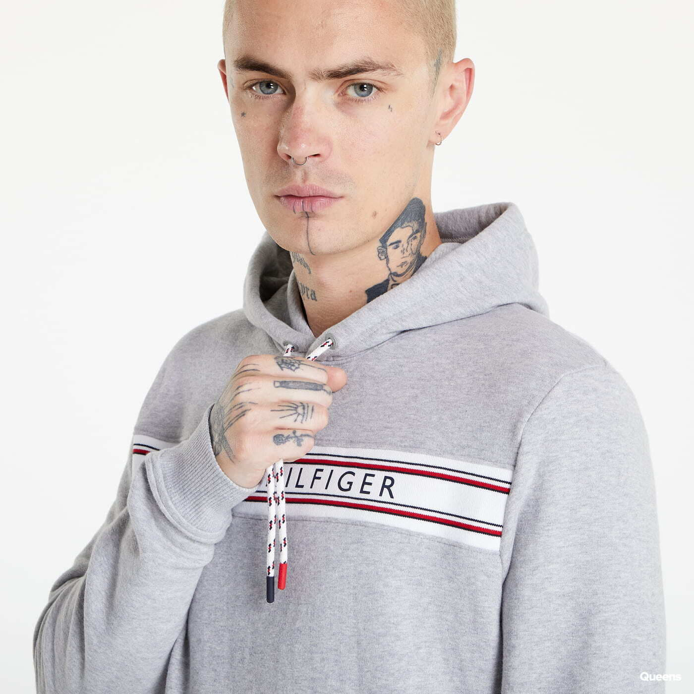 Tommy hilfiger signature tape cuff sweatshirt store