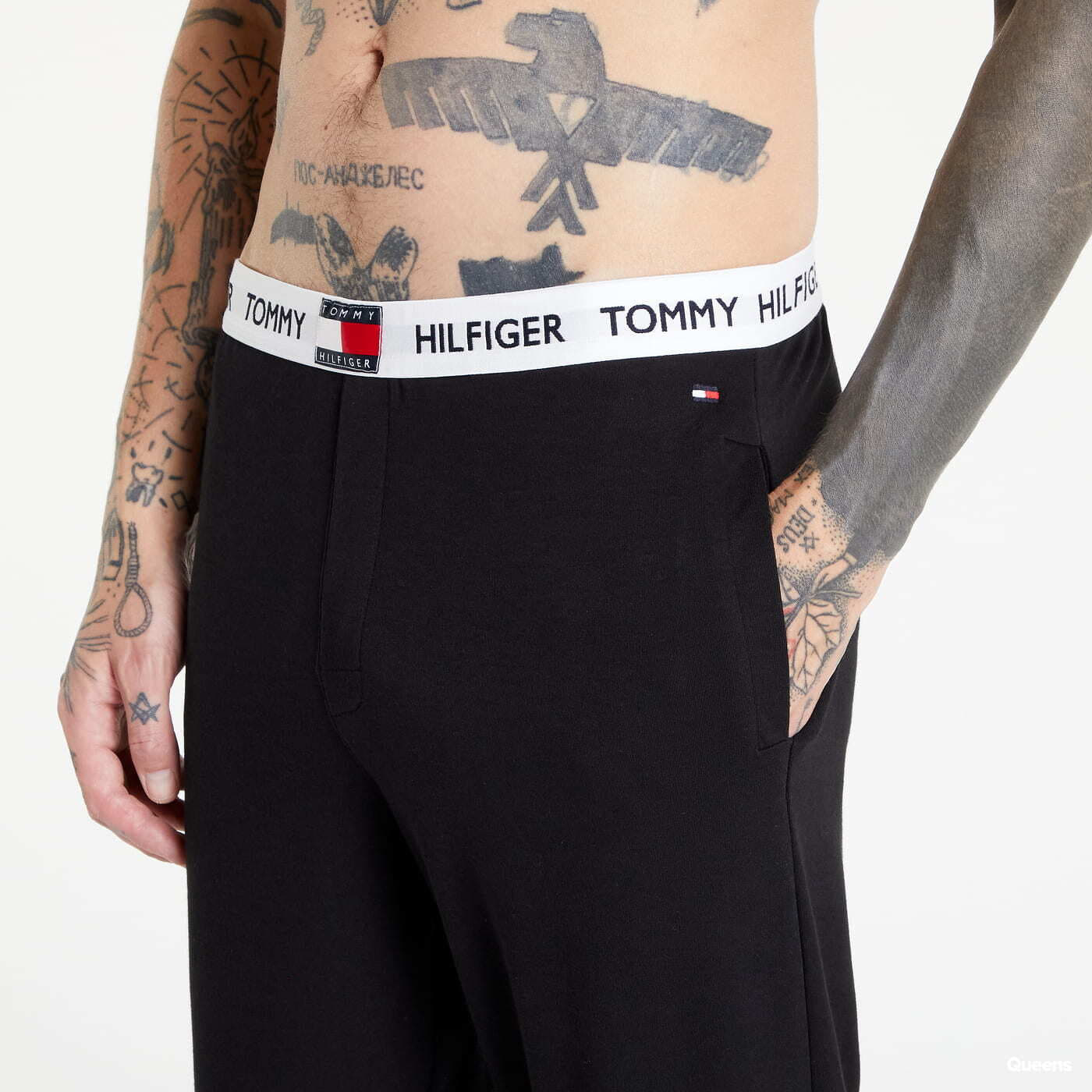 Pyžama Tommy Hilfiger Tommy 85 Relaxed Fit Lounge Bottoms Black