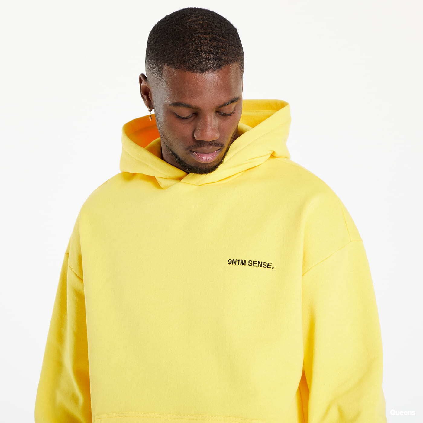 Logo Hoodie FUSION Yellow＆Denim XL Fleece Man LOGO FEMMO Hoodie YELLOW GOLDEN