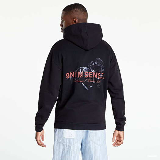 Sweatjacken und Sweatshirts 9N1M SENSE. Hoodie Red Horse Black