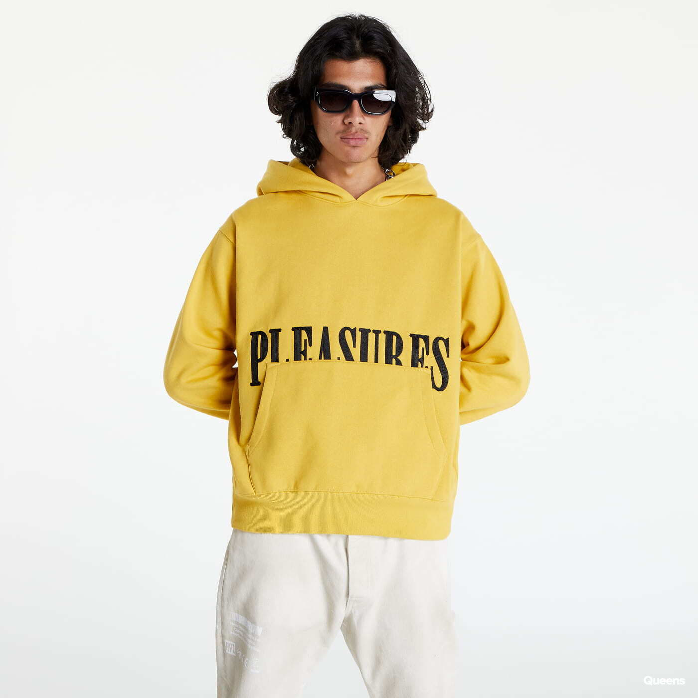Pleasures x champion hoodie clearance