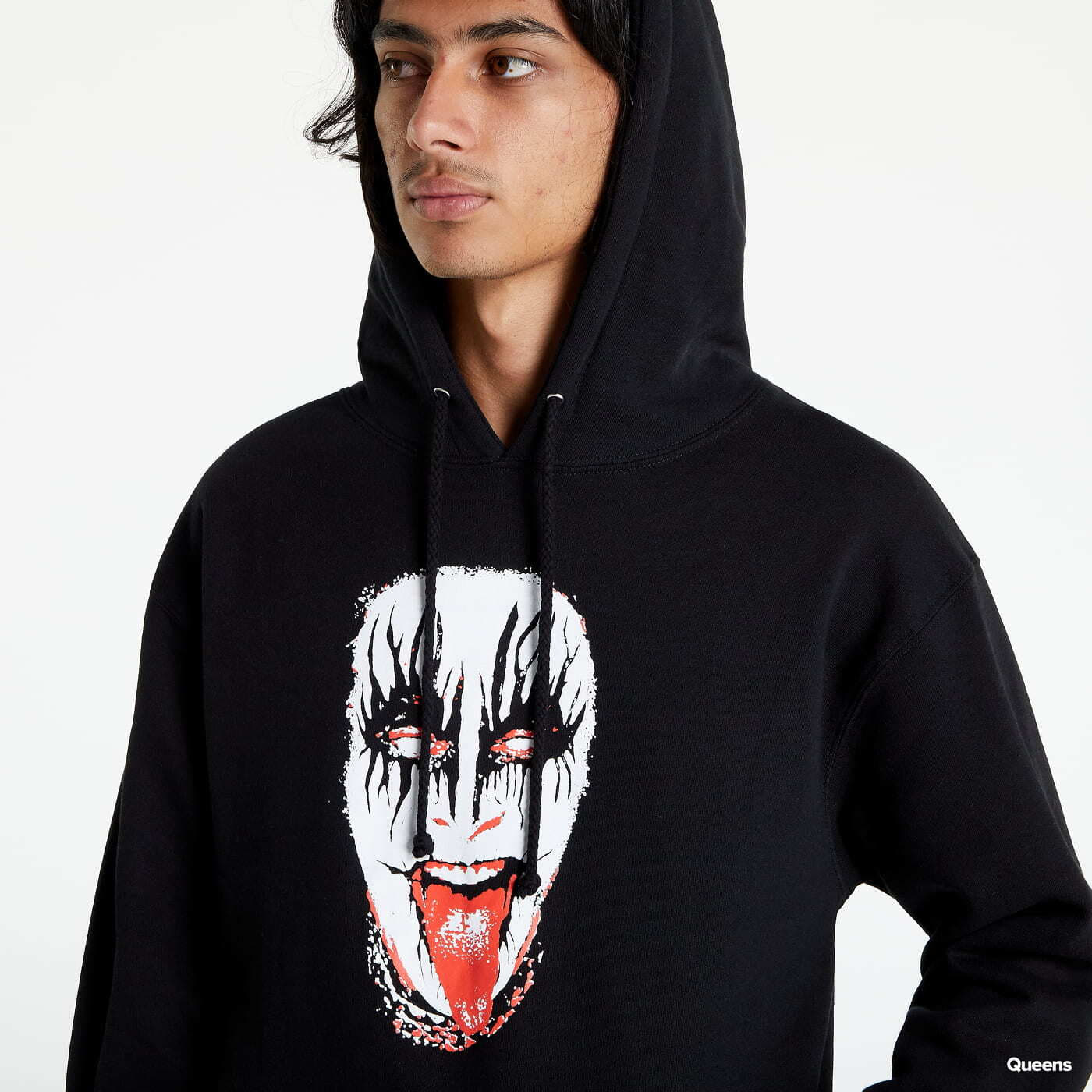 Mikinas ar kapuci un sporta krekli PLEASURES Mouth Hoodie Black