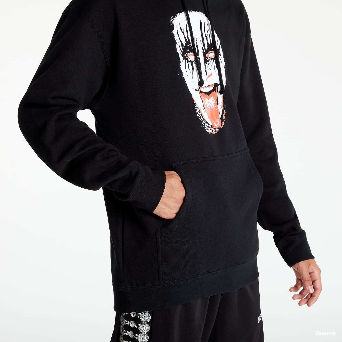 Mikinas ar kapuci un sporta krekli PLEASURES Mouth Hoodie Black
