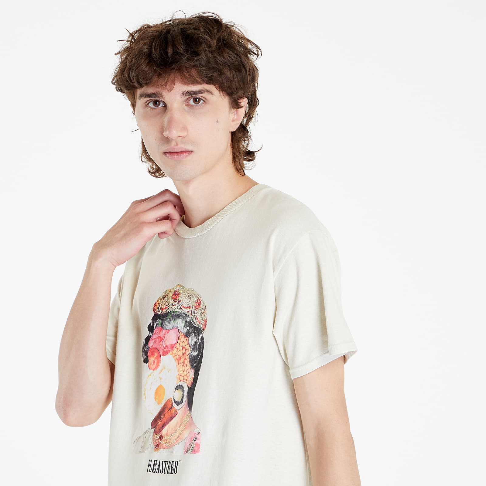 Koszulki PLEASURES x Psychic TV English Breakfast T-Shirt Natural