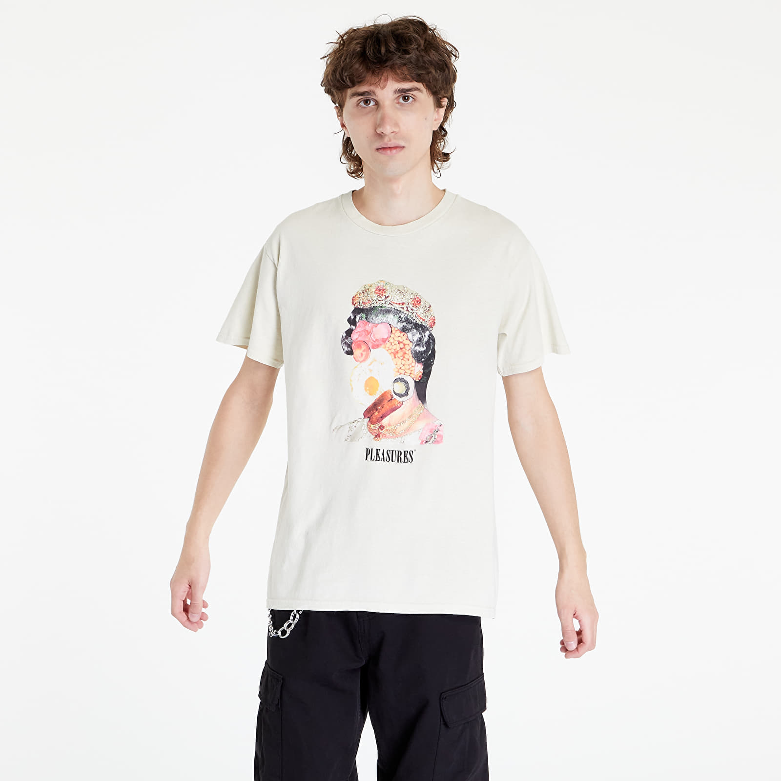 Koszulki PLEASURES x Psychic TV English Breakfast T-Shirt Natural