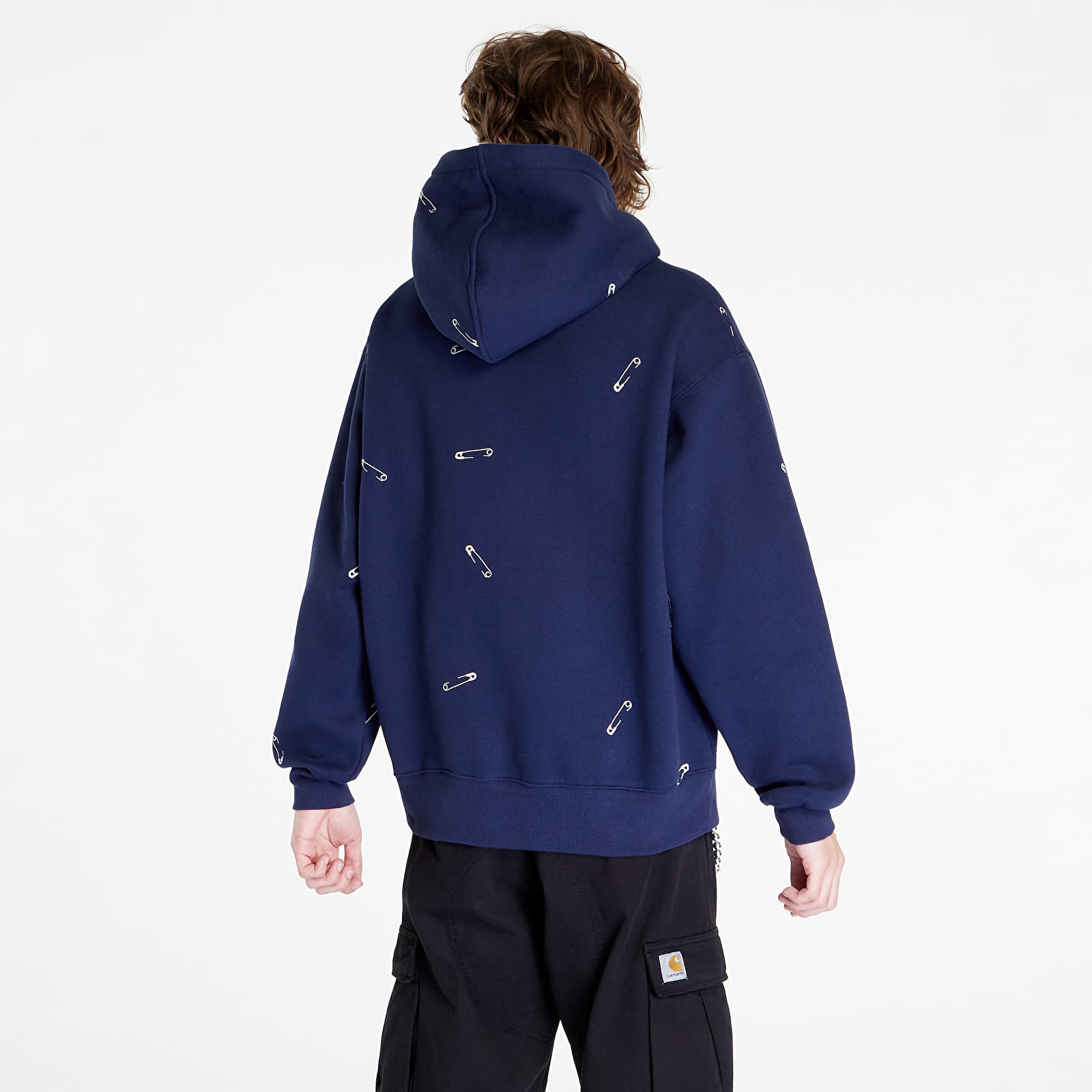 Hoodies and sweatshirts  PLEASURES Safety Pin Hoodie Navy