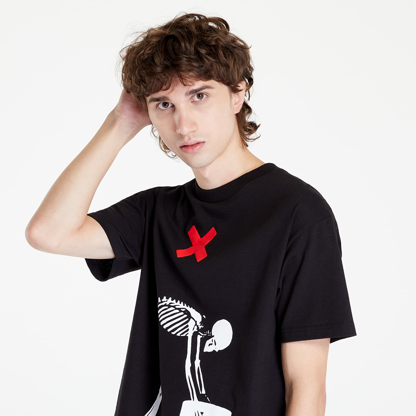 T-shirts PLEASURES Heavy T-Shirt Black