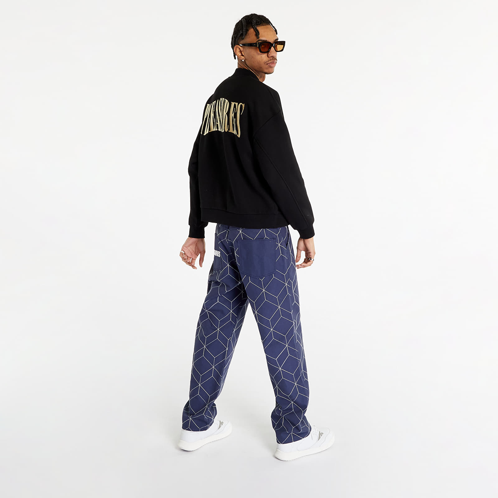 Hoodies and sweatshirts  Pleasures Karat Quarter Zip Fleece Hoodie Black