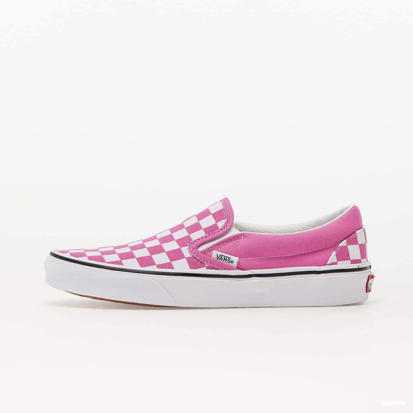 Womens pink store checkered vans
