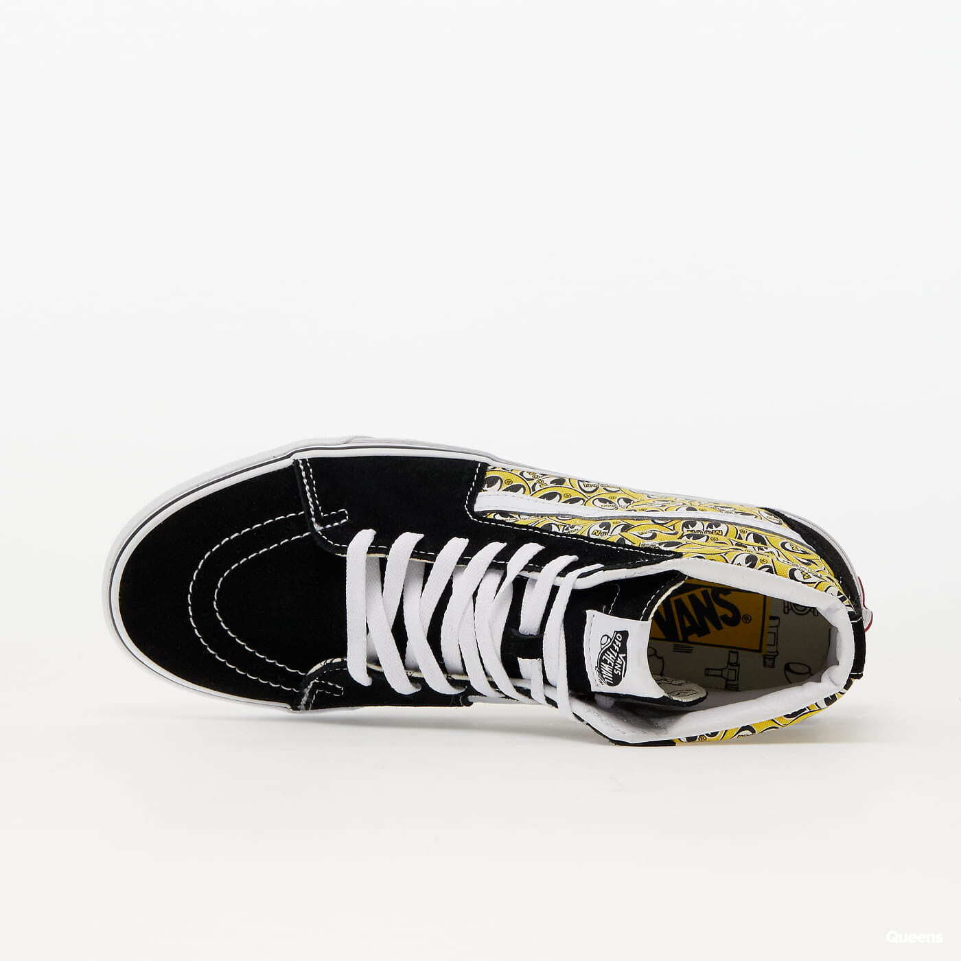 Vans sk8 hi black yellow deals