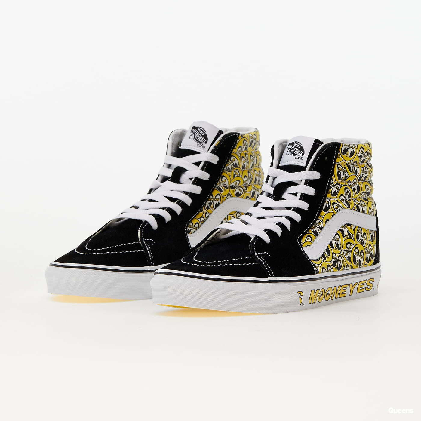 Vans sk8 hi black yellow hot sale