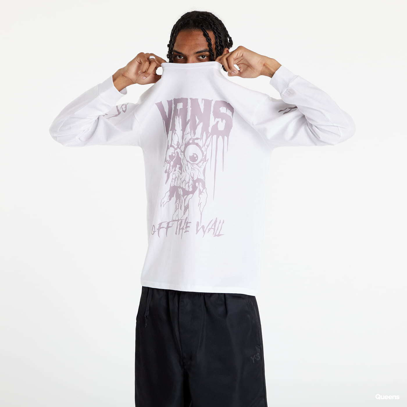 Majice T-shirt Vans Glaring Eyey LS Tee White