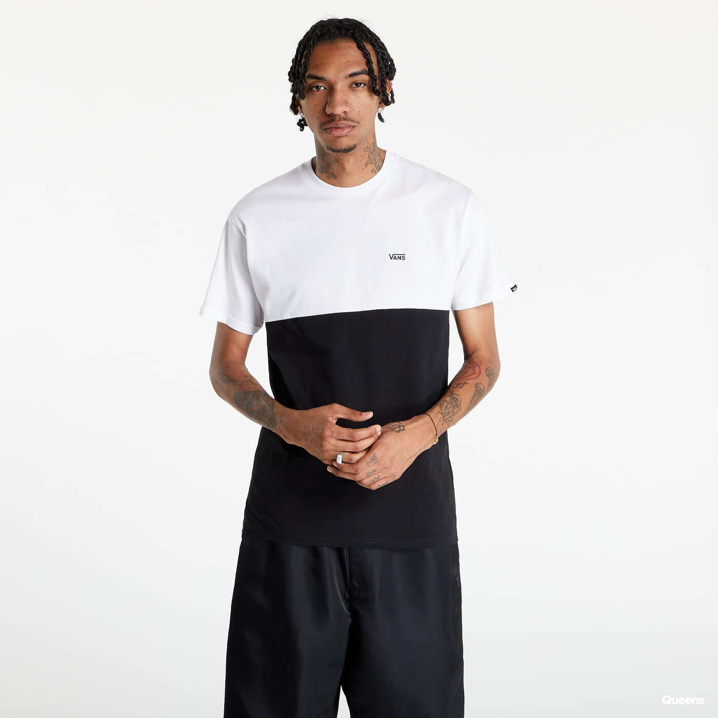 Tricouri Vans Colorblock Athleti Tee Black/ White