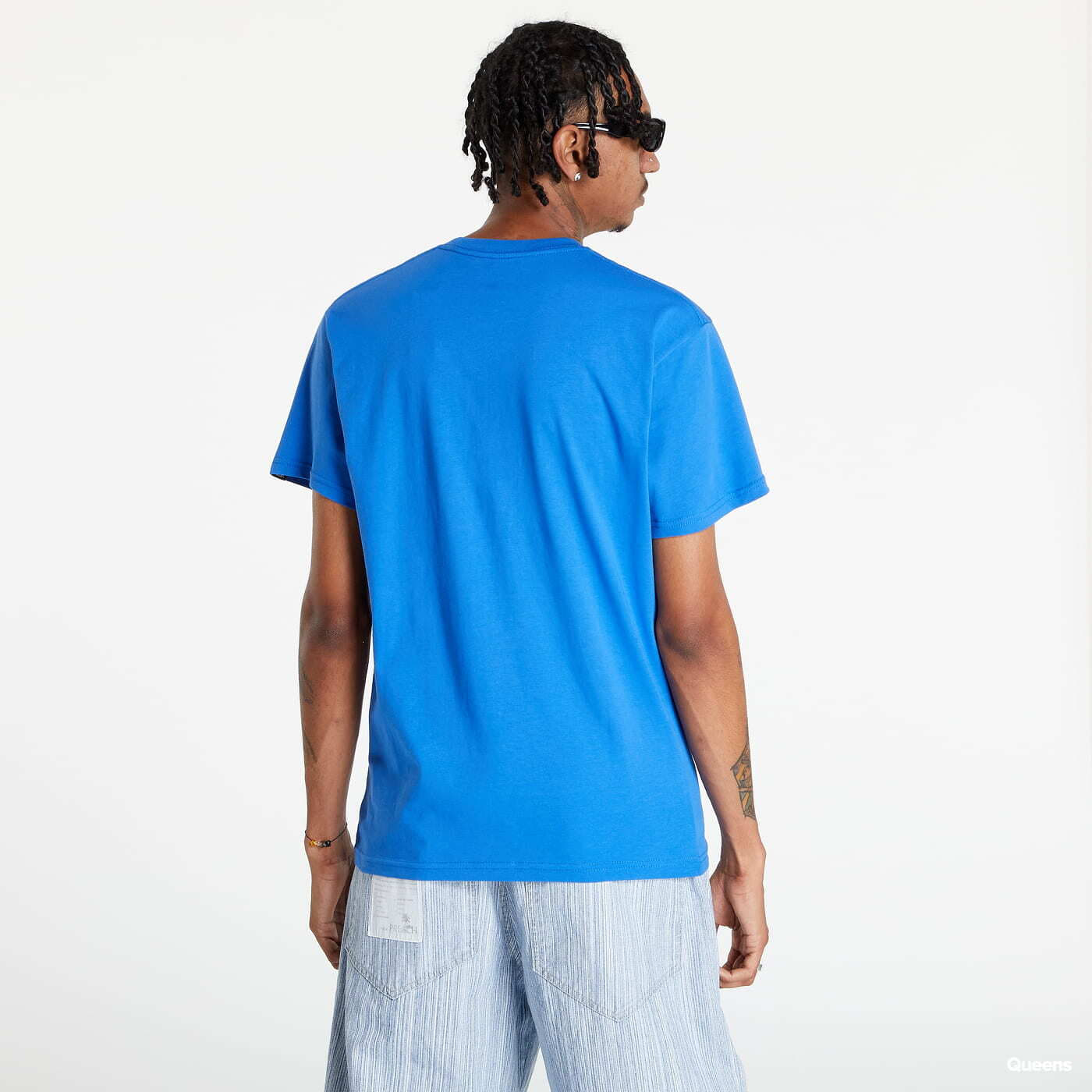 Tricouri  Vans Left Chest Logo T-Shirt Blue