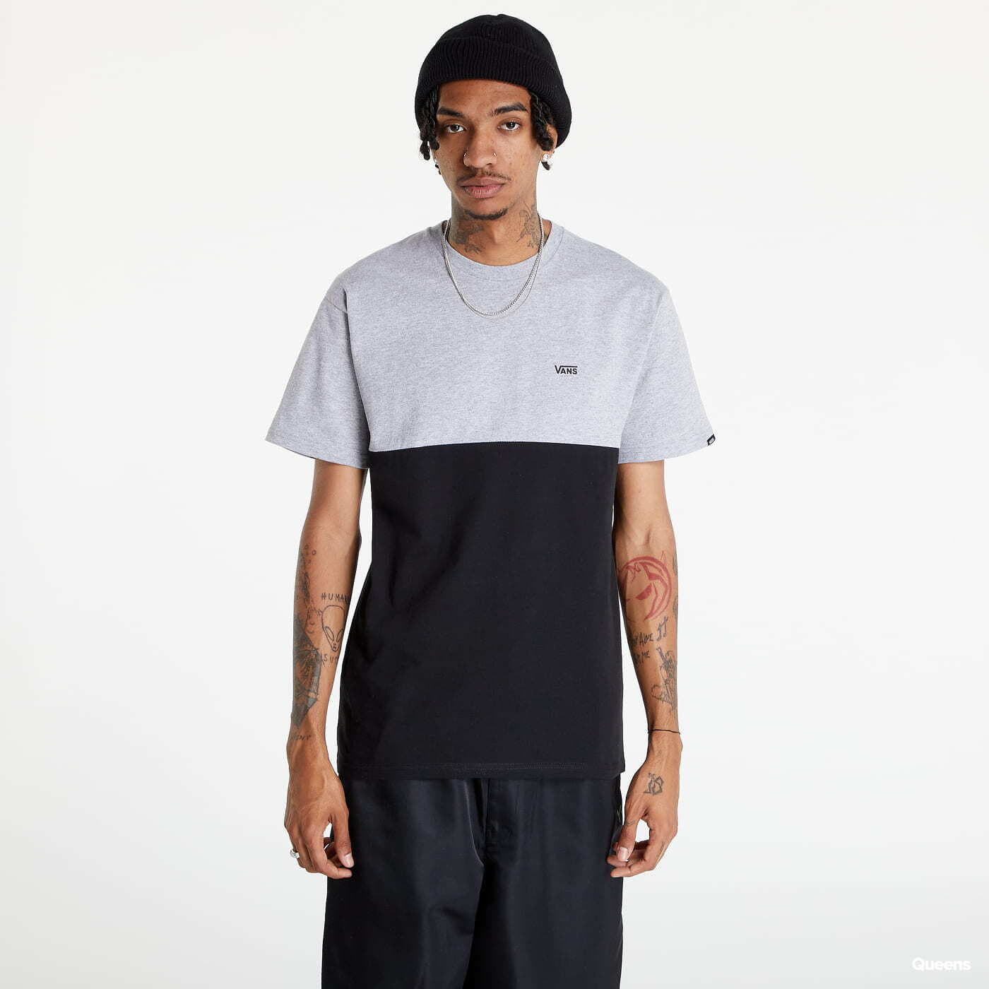 T-krekli Vans Colorblock Athleti Tee černé/ šedé