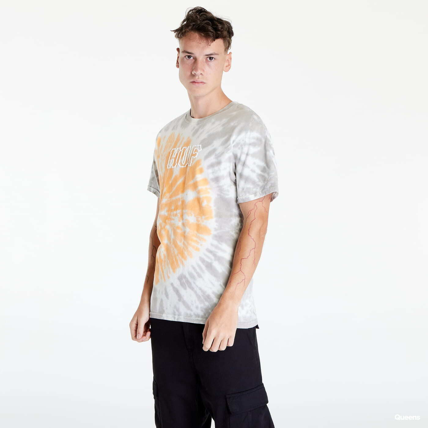 T-shirts HUF SF Dye Tiedye T-Shirt Grey