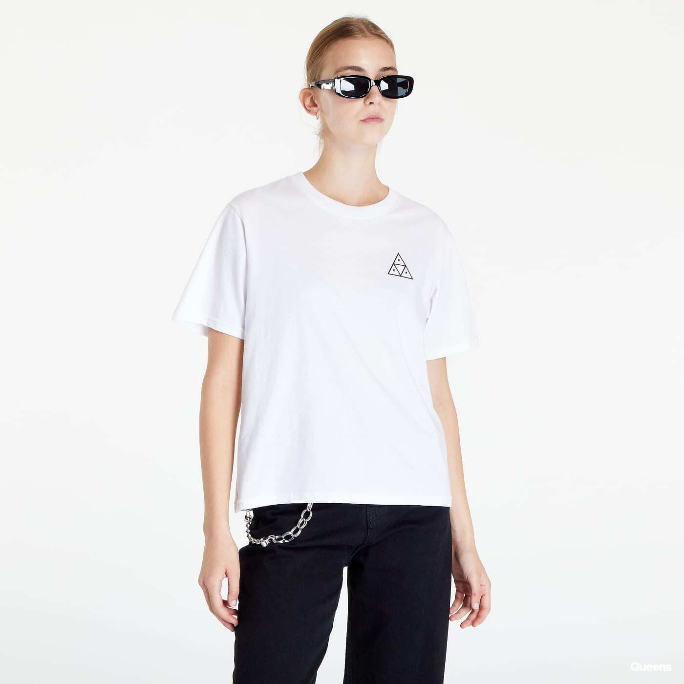 Trička HUF Embroidered Triple Triangle Relax T-Shirt White