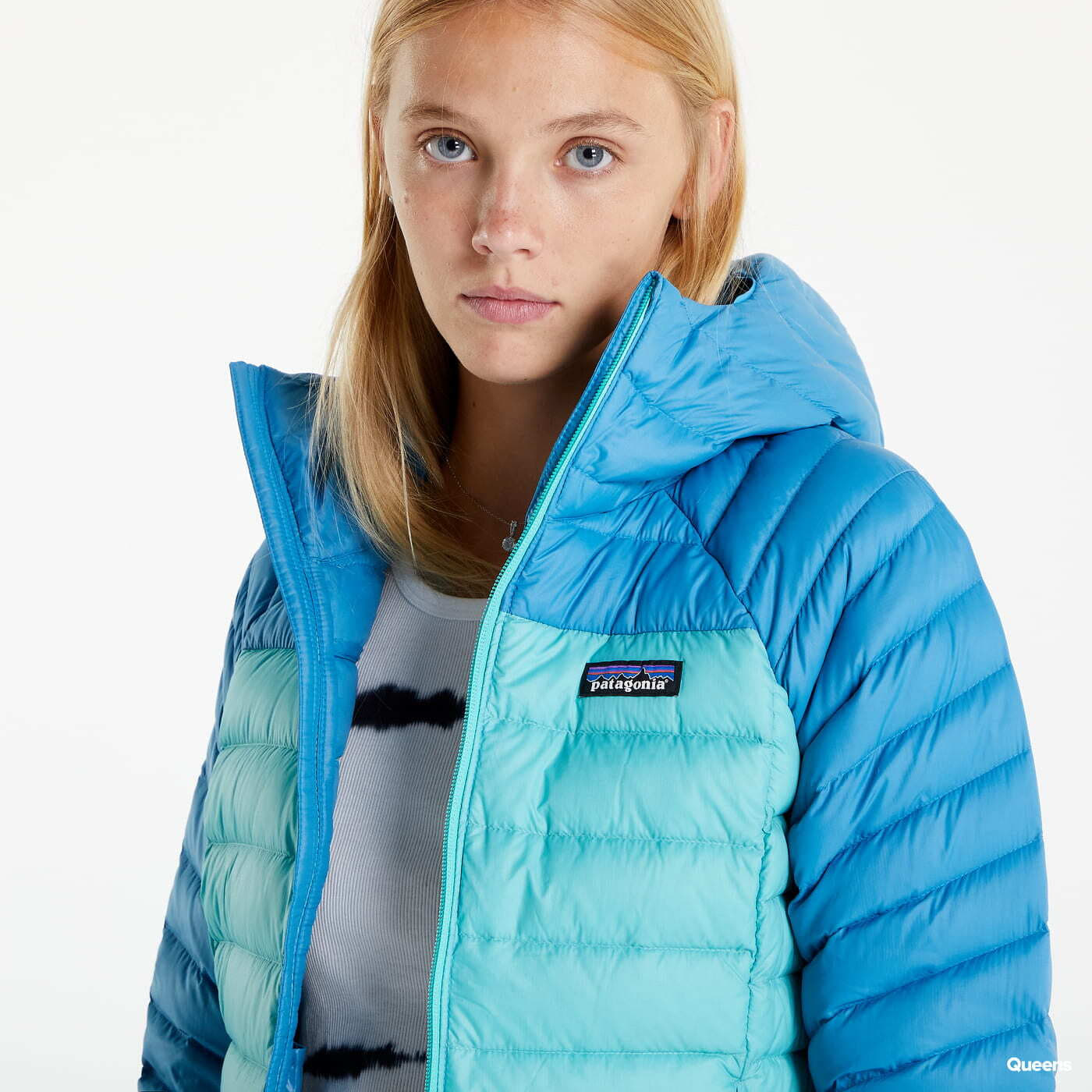 Turquoise patagonia jacket store