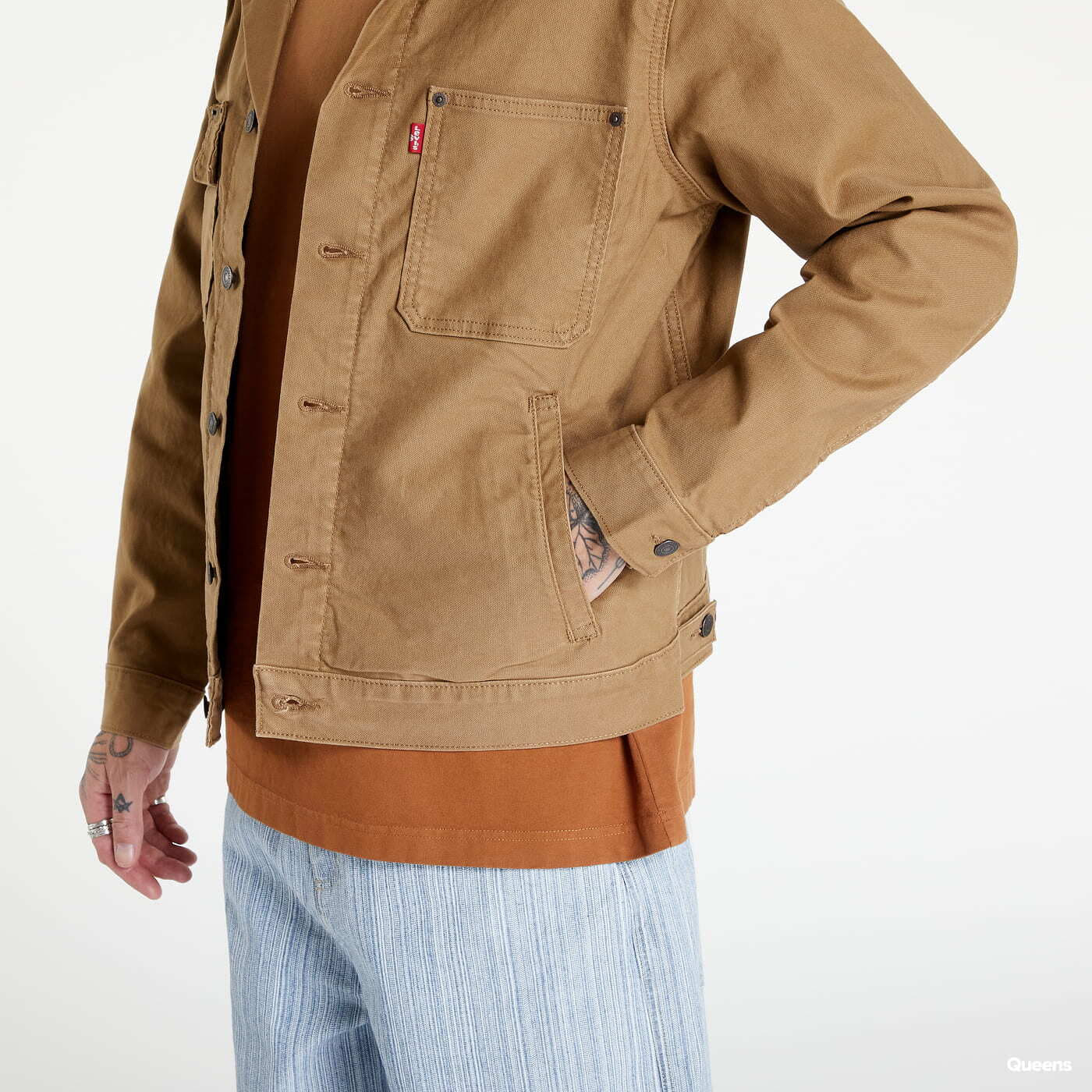 Jackets Levi s Stock Trucker Jacket Brown Queens