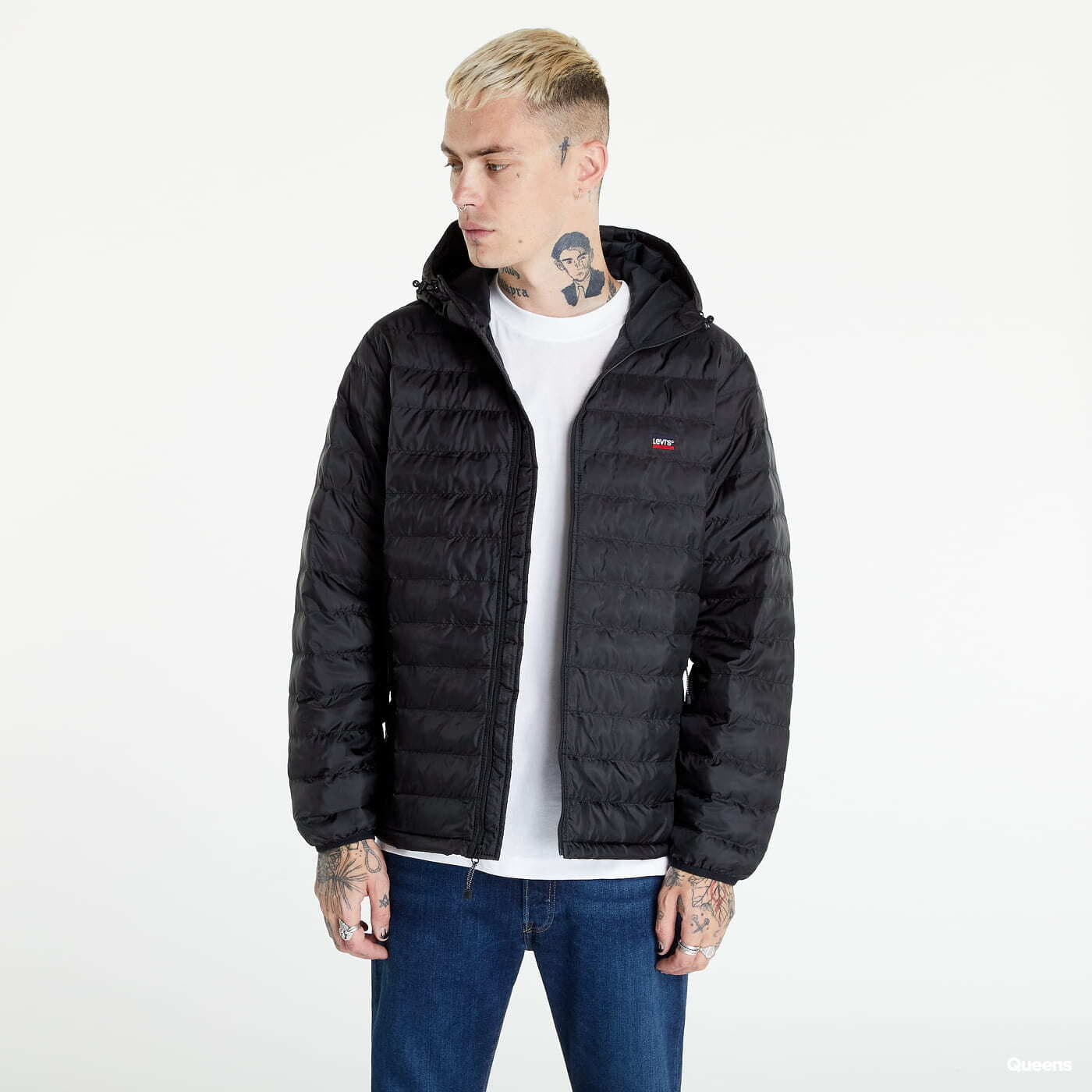Striukės Levi's ® Presidio Packable Hooded Jacket Black
