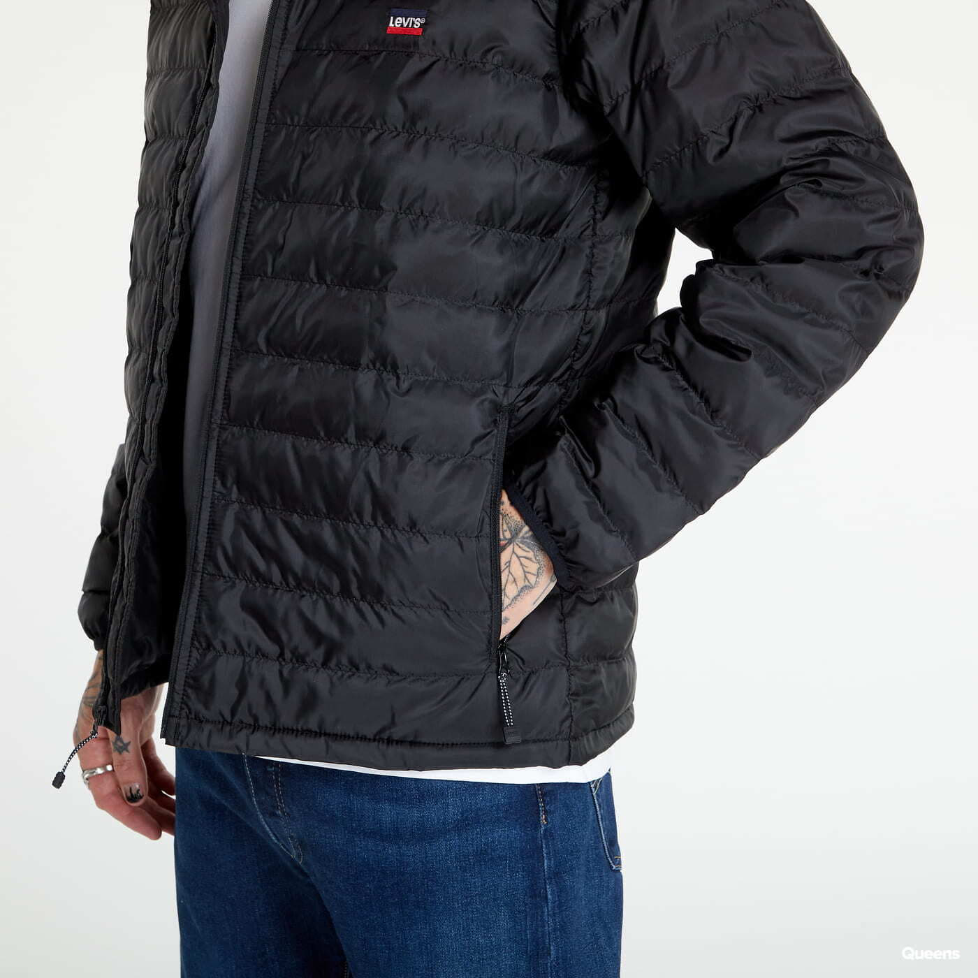 Striukės Levi's ® Presidio Packable Hooded Jacket Black