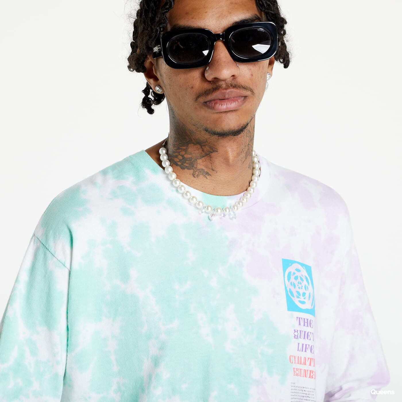 T-shirts The Quiet Life Cymatic Sounds Long Sleeve Tee Purple/ Green