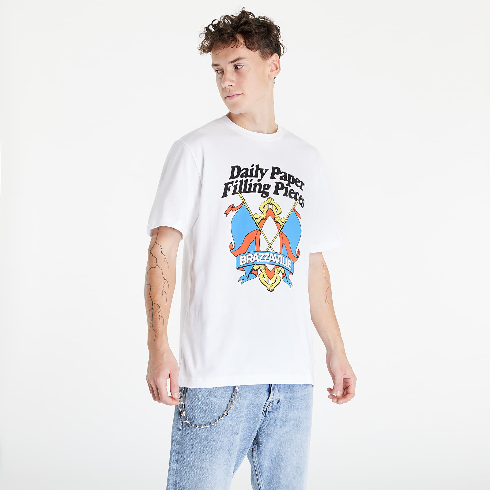 T-shirts Daily Paper X Fp Flag T-Shirt White