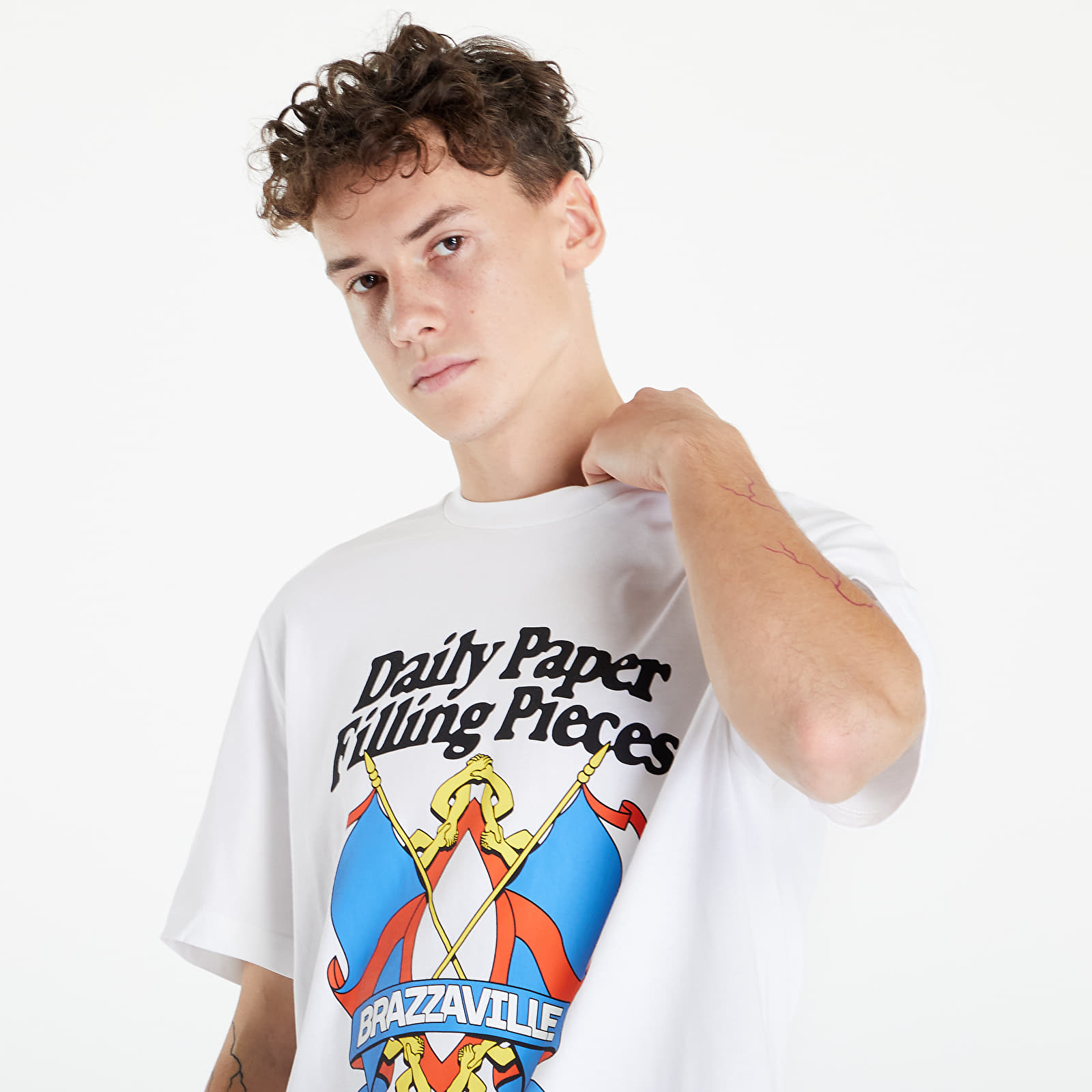 T-shirts Daily Paper X Fp Flag T-Shirt White