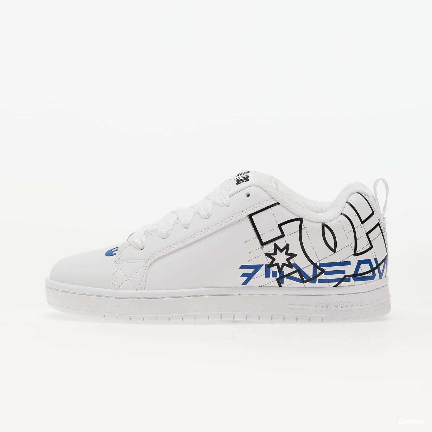 White and blue dc shoes shop