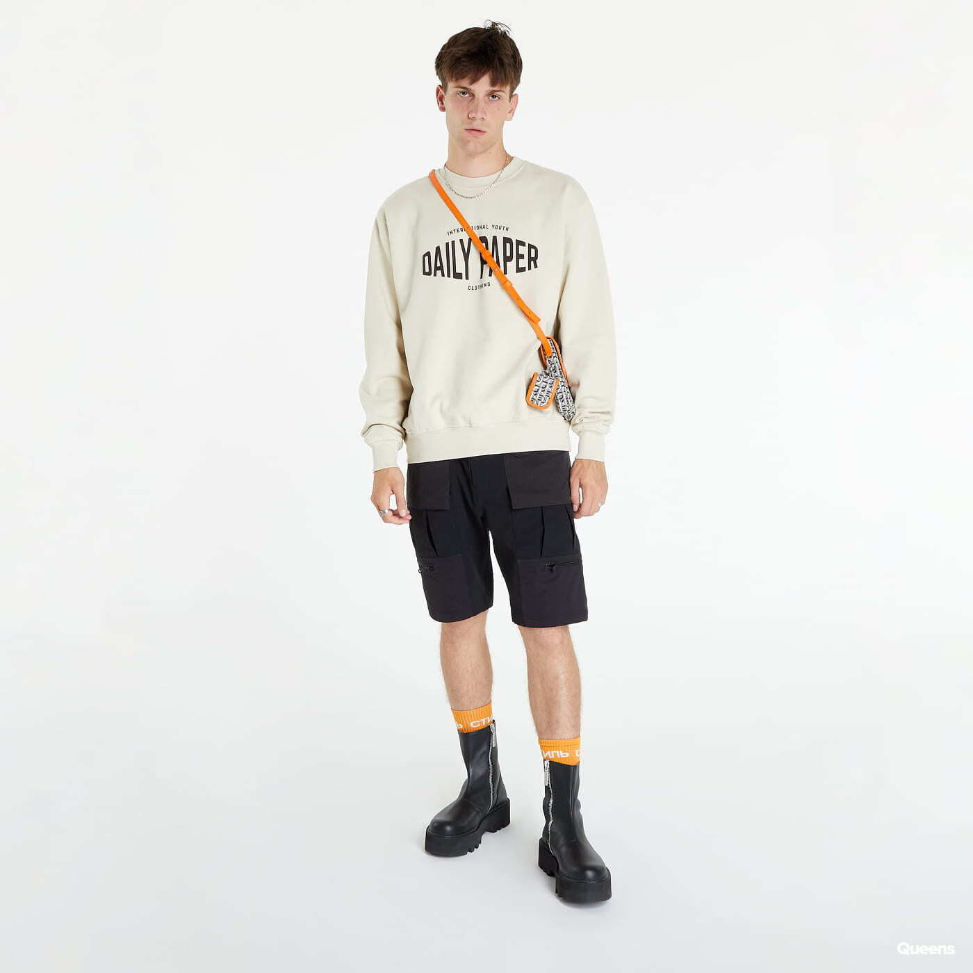 Mikiny Daily Paper Youth Sweater Beige