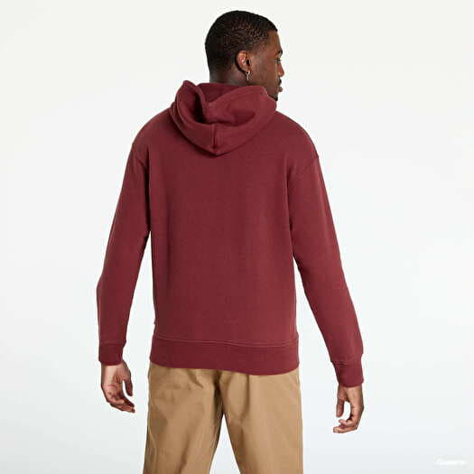 Burgundy graphic shop hoodie