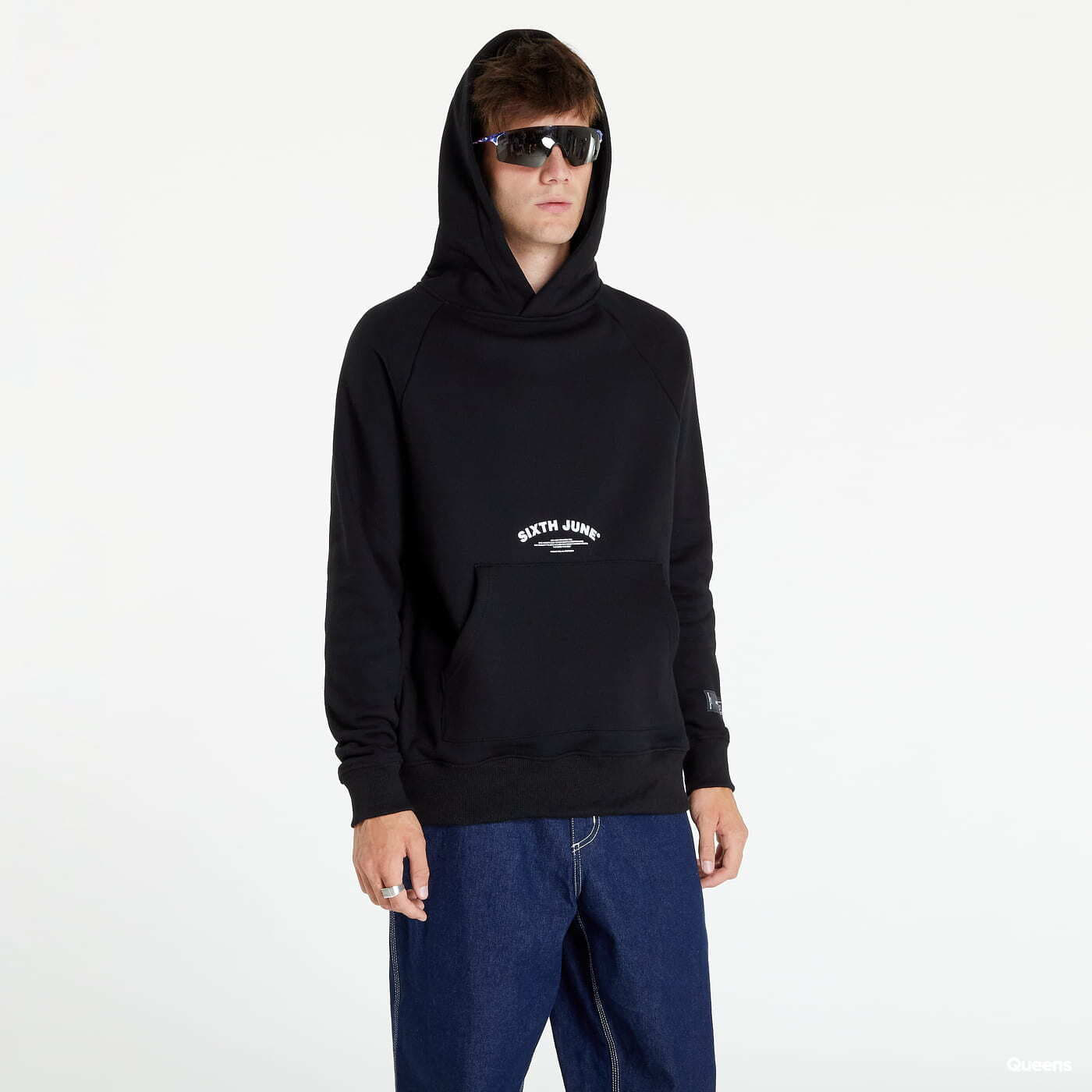 Φούτερ Sixth June Curved Logo Hoodie Black
