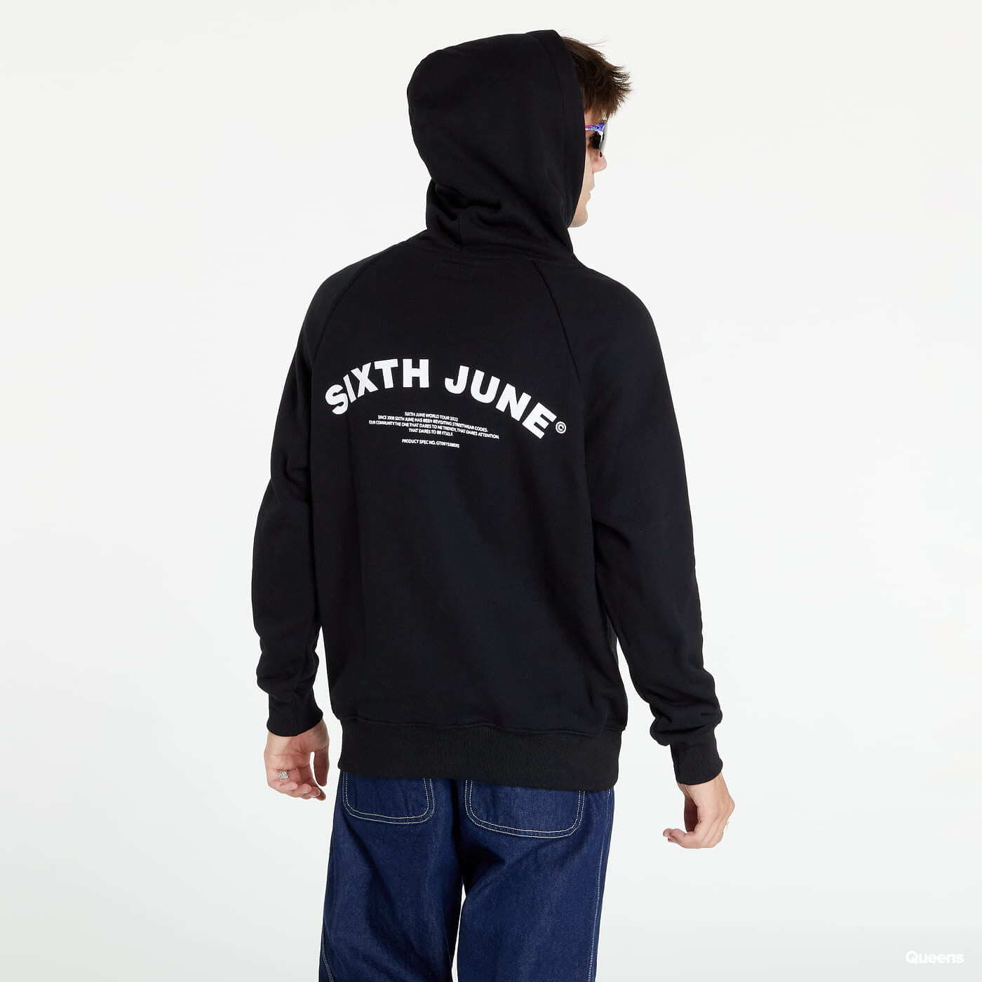 Φούτερ Sixth June Curved Logo Hoodie Black