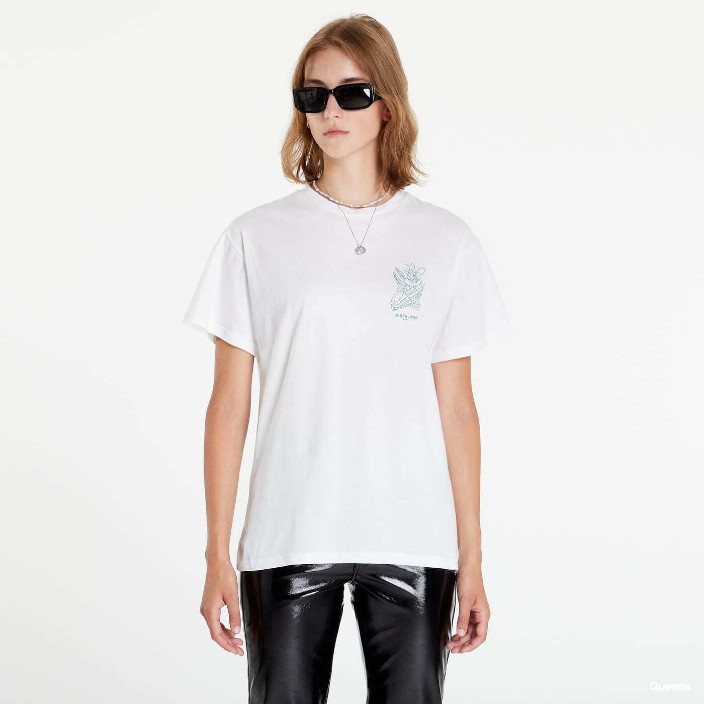 T-Shirts Sixth June Skull Print T-shirt White
