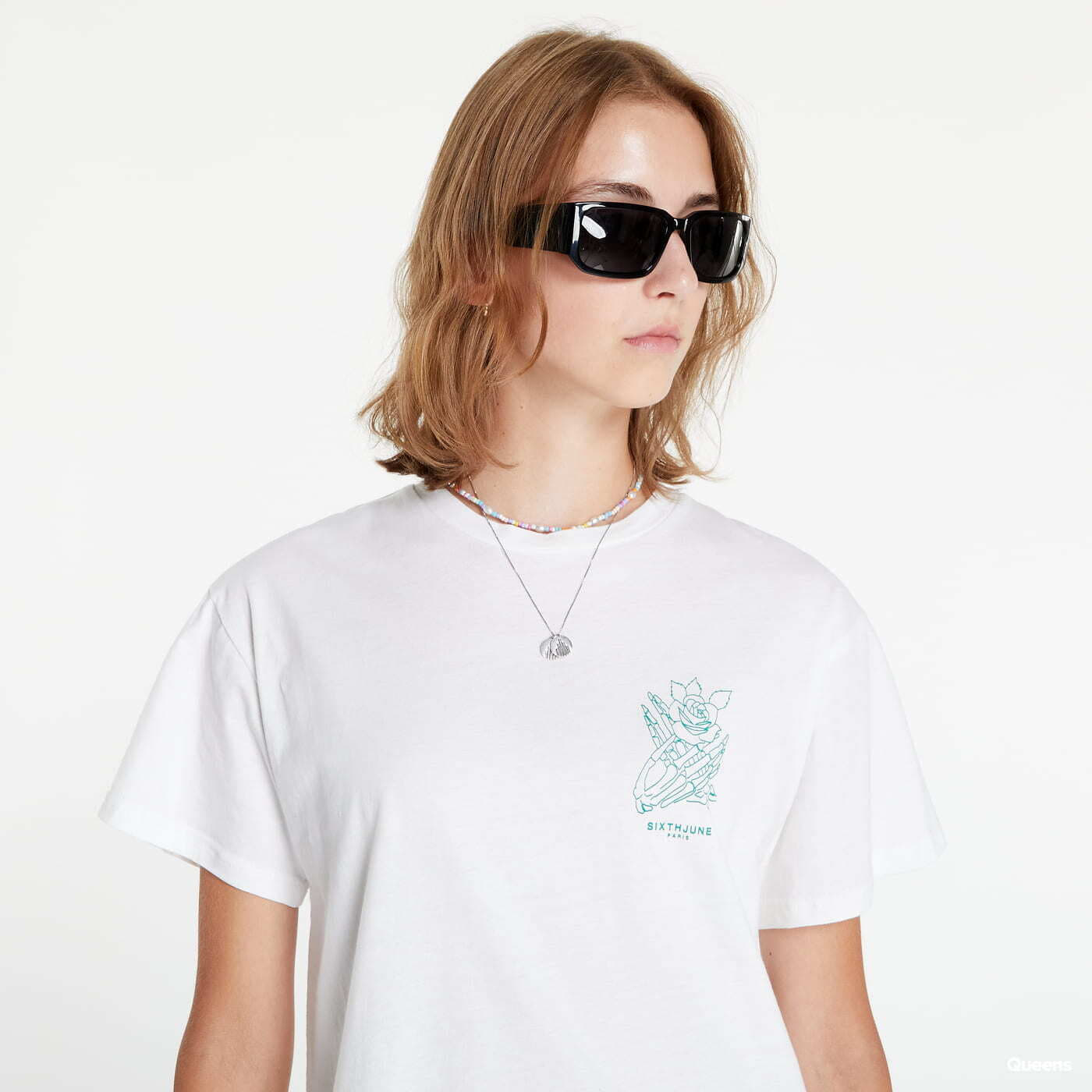 T-Shirts Sixth June Skull Print T-shirt White