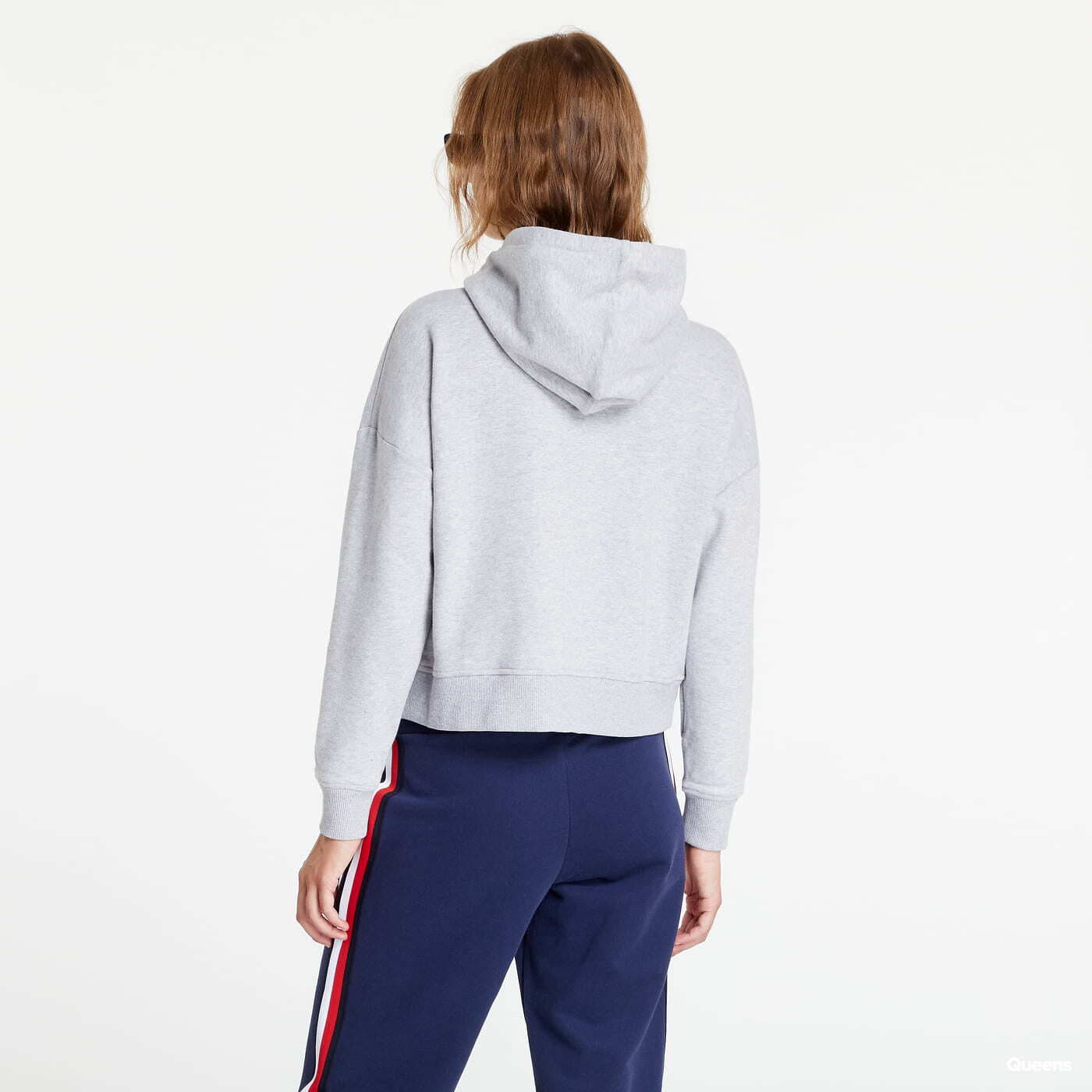 Sweaters Tommy Hilfiger Signature Tape Drawstring Hoodie Grey