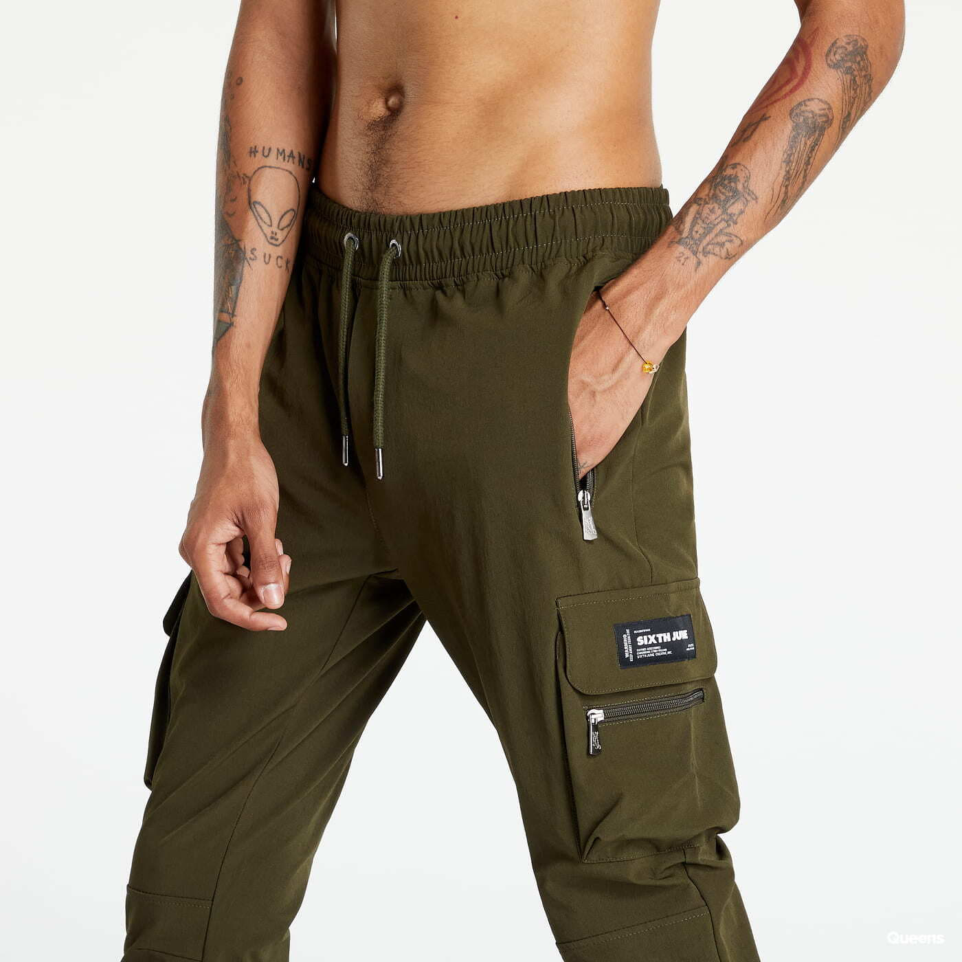 Cargo Hosen Sixth June Nylon Cargo Pants Green