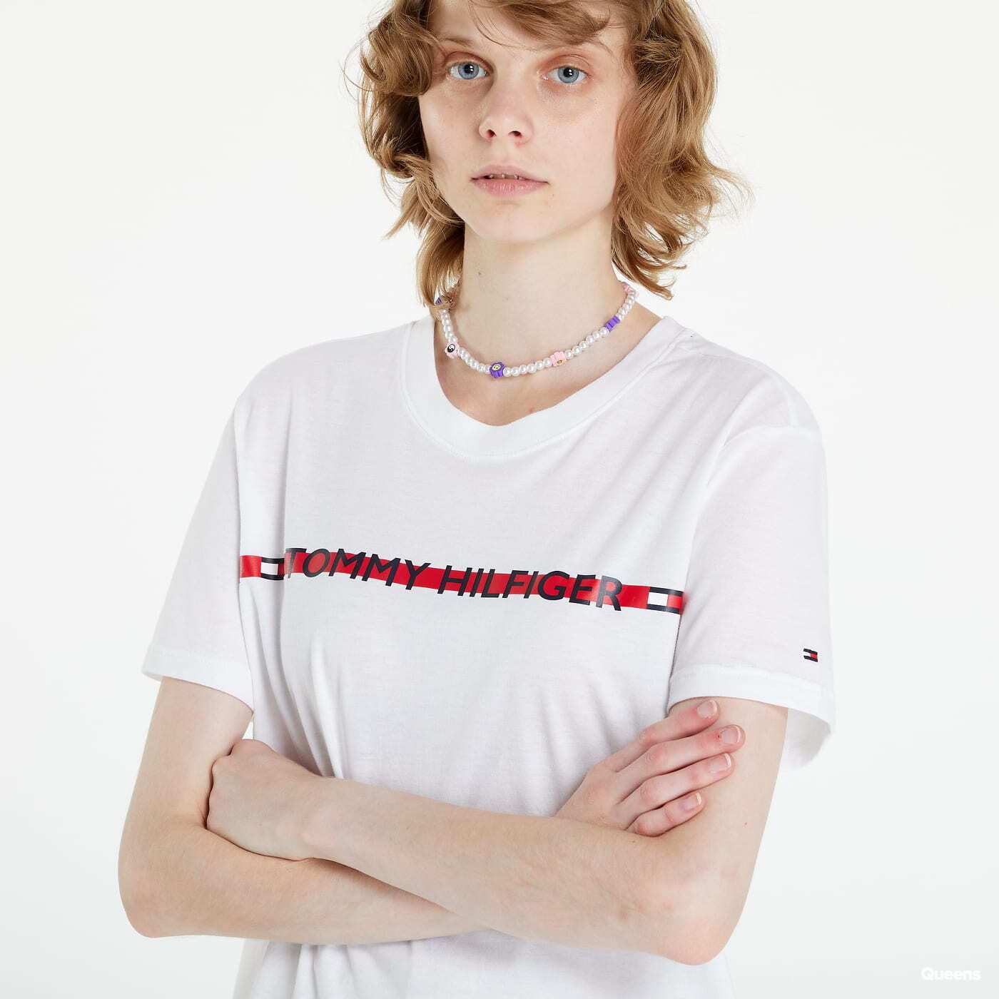 Tričká Tommy Hilfiger Nature Tech SS Tee White