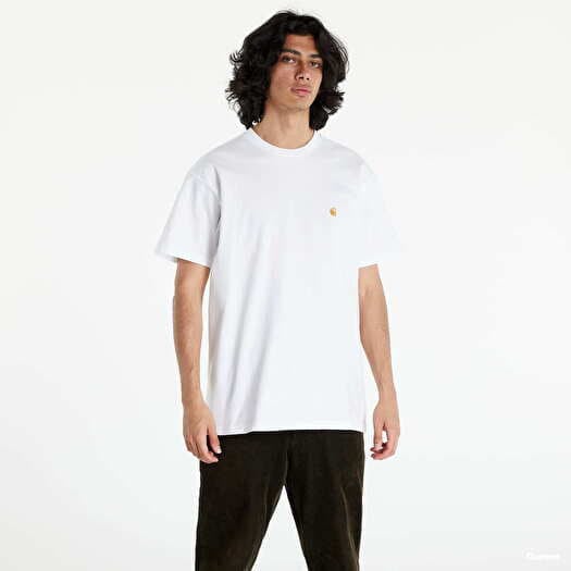 Tričko Carhartt WIP S/S Chase T-Shirt White/ Gold
