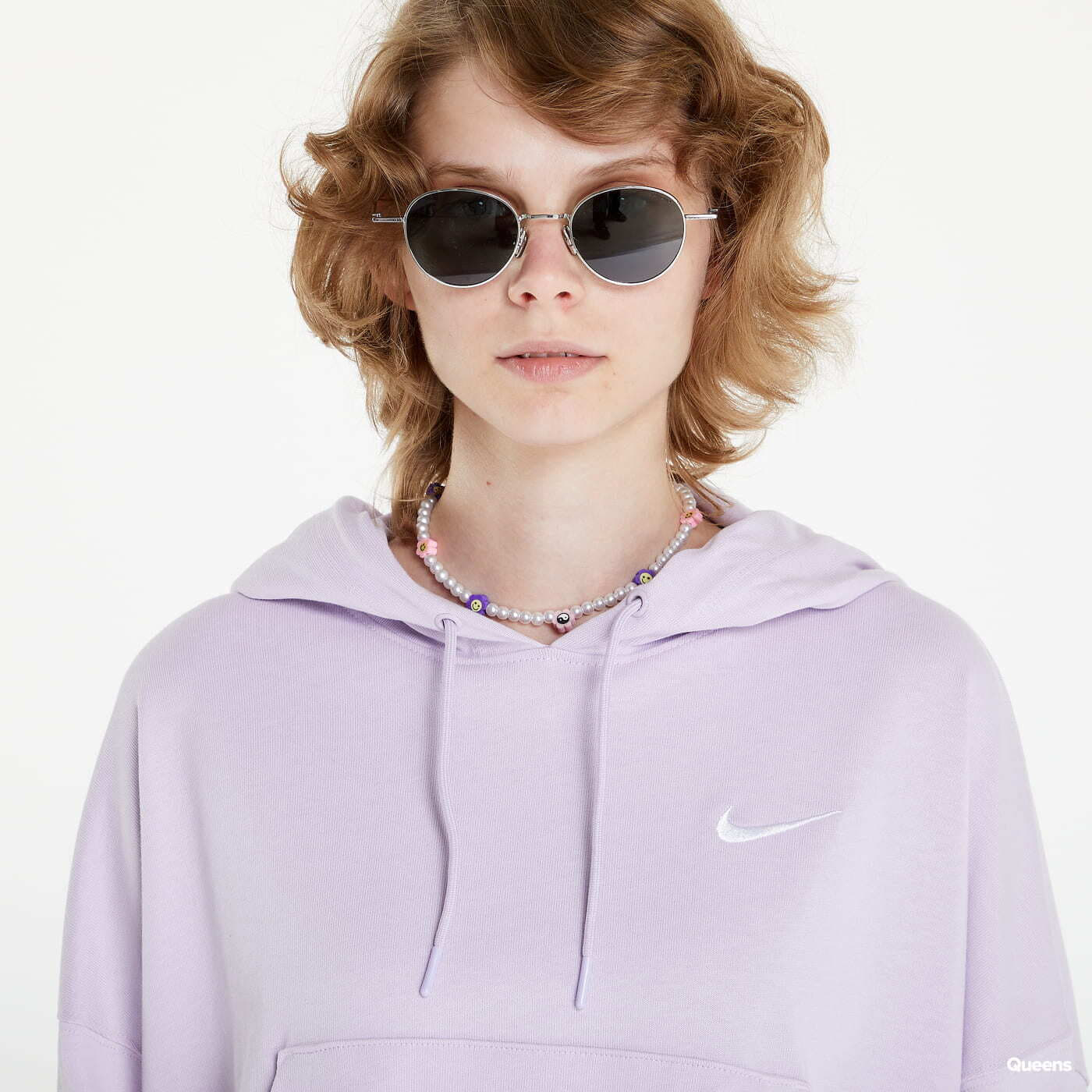 Sweaters Nike Women's Oversized Jersey Pullover Hoodie Light Purple