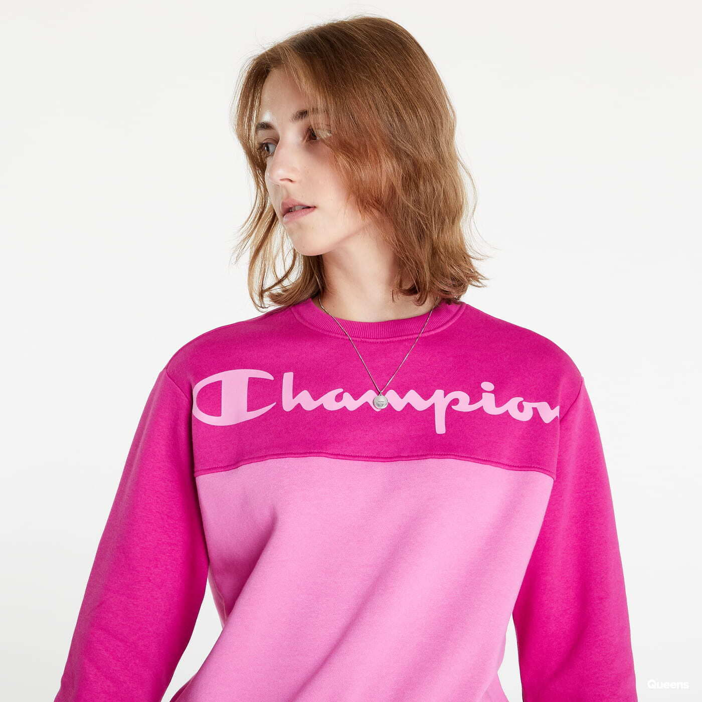 Champion women's pink top sweatshirt