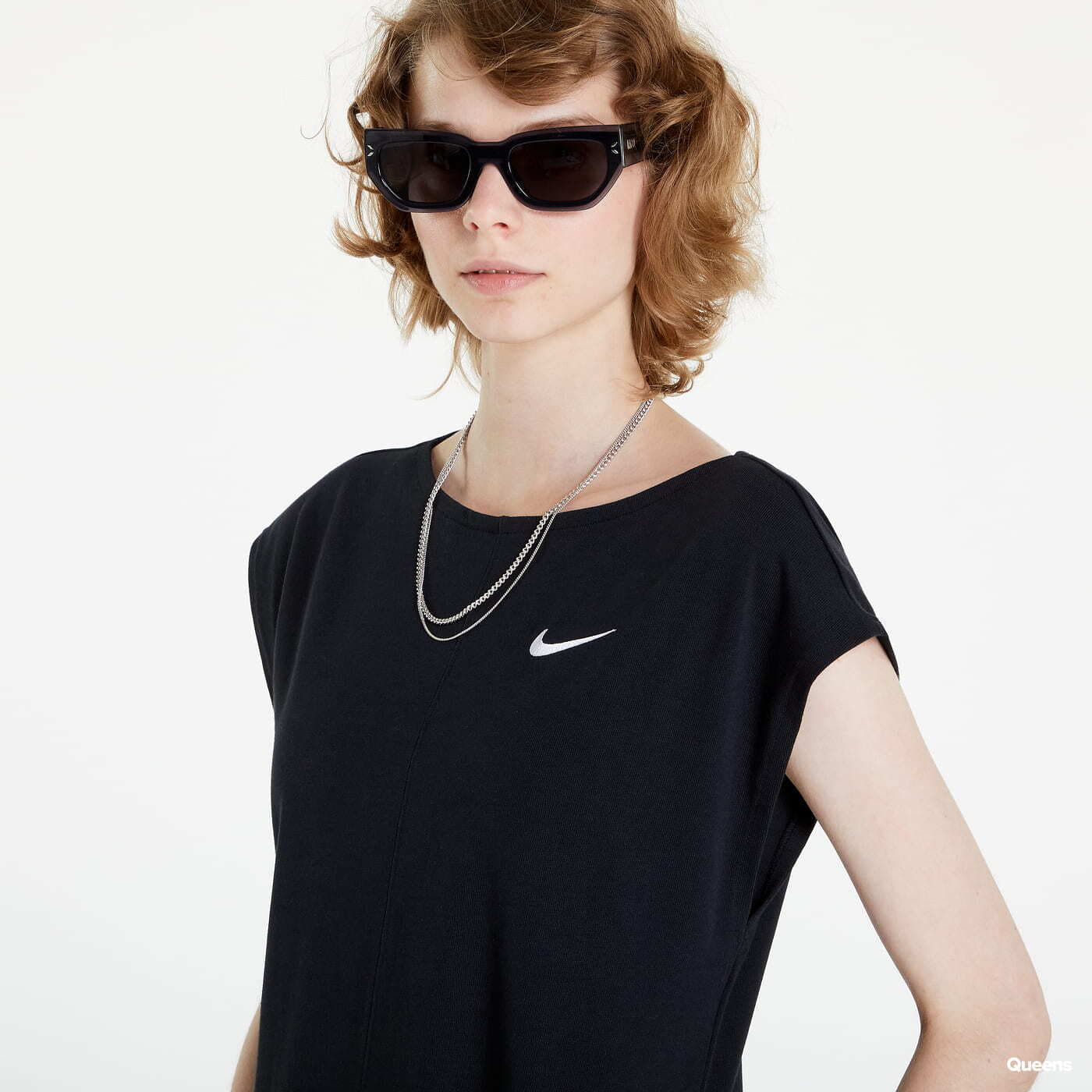 Kjoler Nike Women's Short-Sleeve Midi Dress Black
