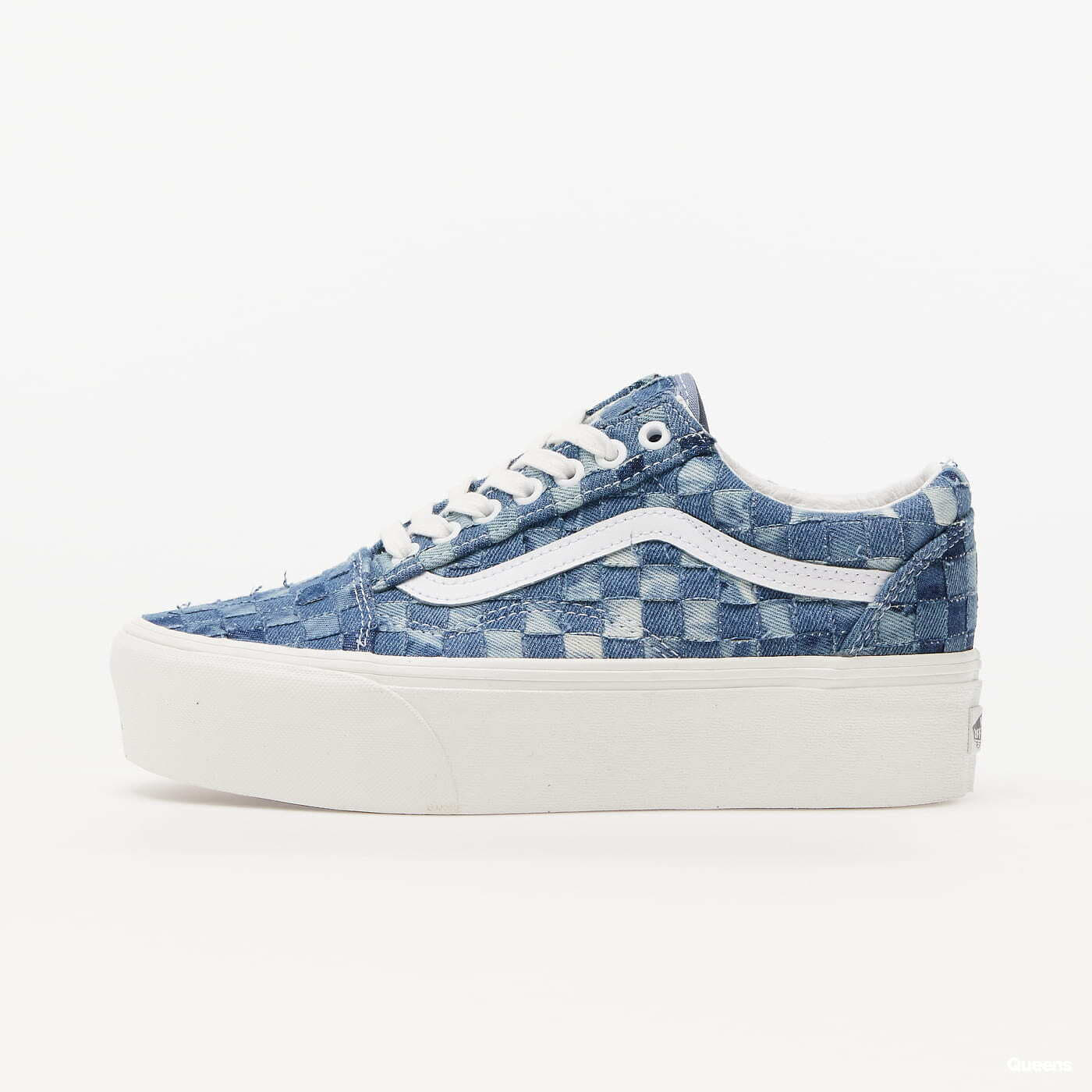 Women's sneakers and shoes Vans Old Skool Stackform (Woven) Demin/ Multi