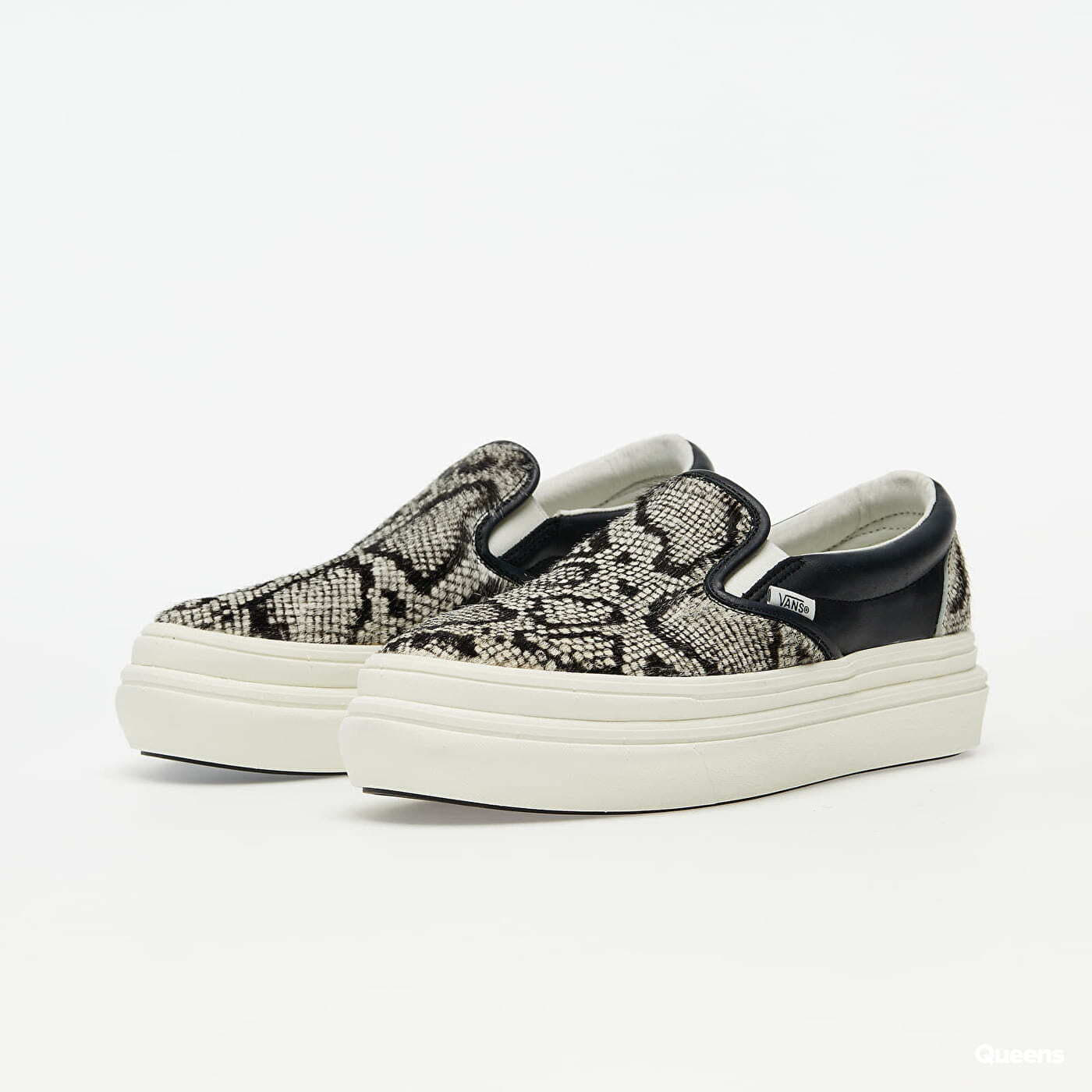 Damessneakers en -schoenen Vans Super ComfyCush Slip-On (Snake/ Pony) Black/ Marshmallow