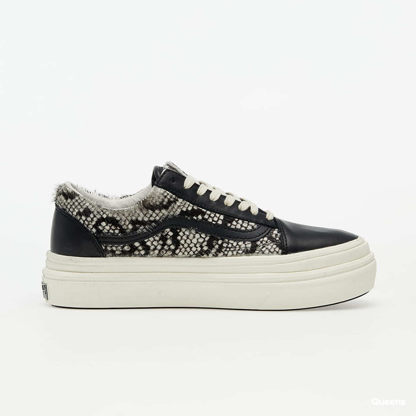 Sneakers und Schuhe fur Frauen Vans Super ComfyCush Old Skool Snake Pony Black Marshmallow Queens